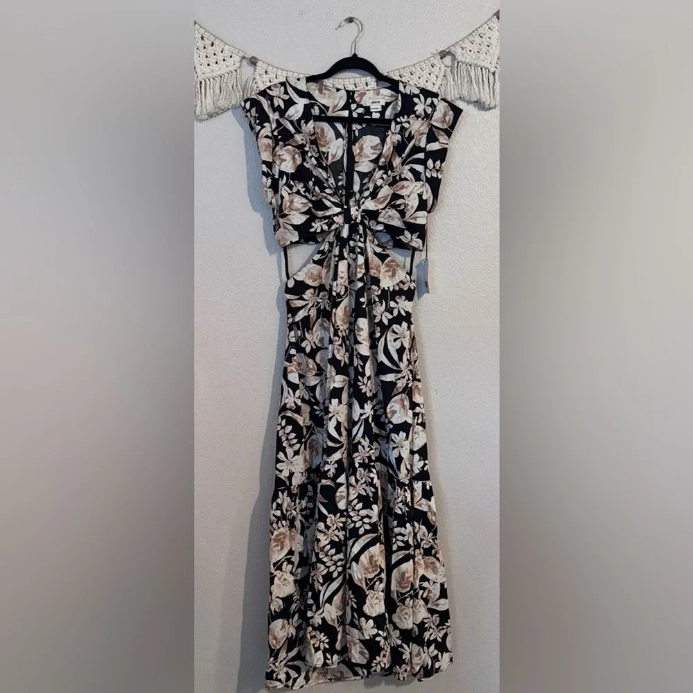 Jason Wu‎ Floral Open Back Maxi Dress